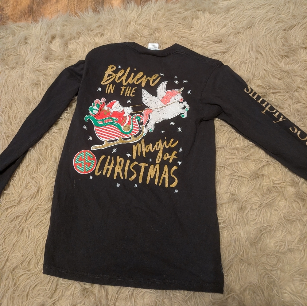 Simply Southern Women's Black Long Sleeve Tee